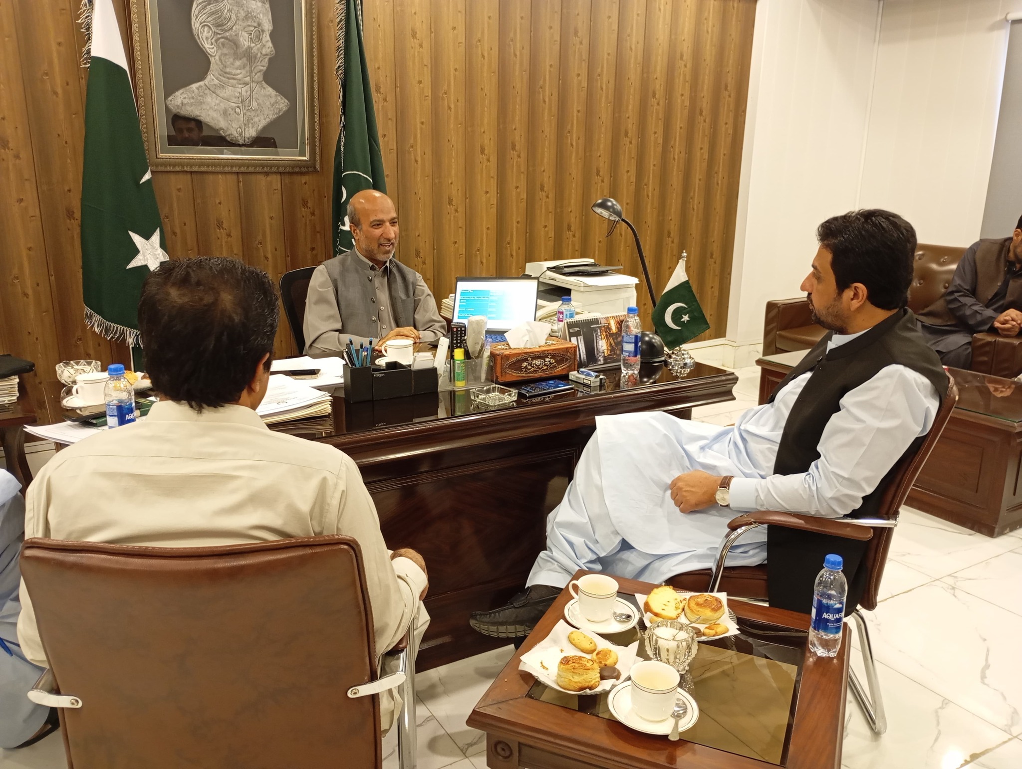Visit of Mir Shoaib Nousherwani, Minister Finance