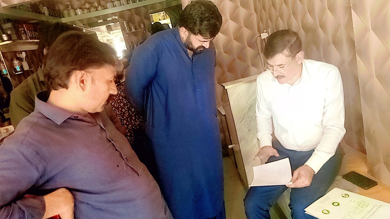 September 15, 2025: Assistant Commissioner Mr. Muhammad Babar conducted an extensive field visit to various businesses, including Beauty Parlors, Gents' Salons, Gyms, and the Clothing Merchants Market (CMT).
